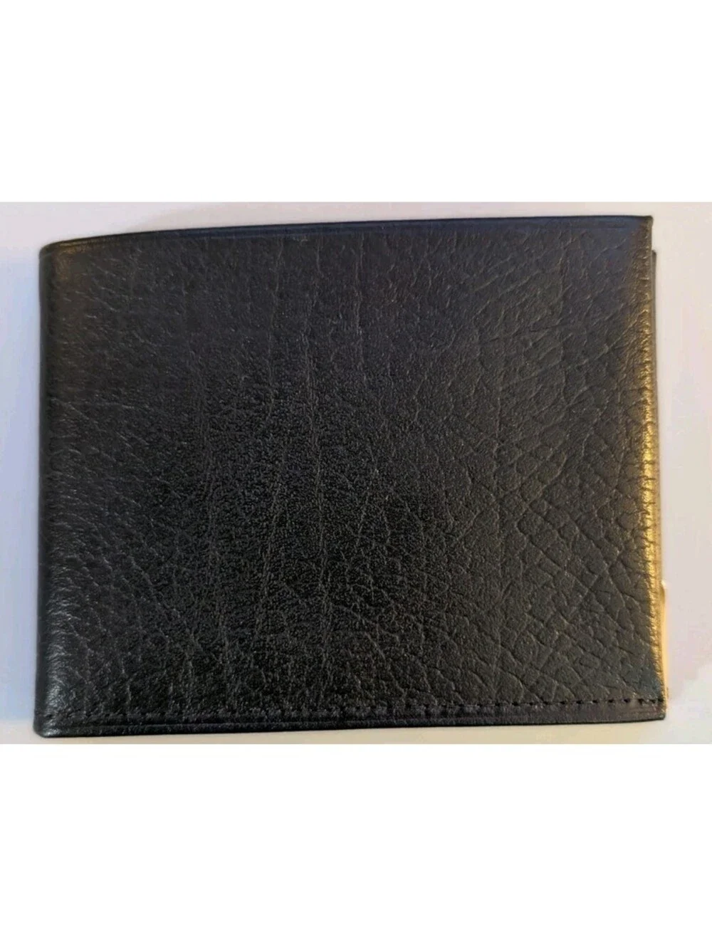 NOS Vintage Amity Director Billfold Bi-Fold Black Leather Mens Wallet